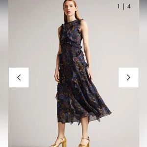 Ted Baker Sleeveless Waterfall Dress